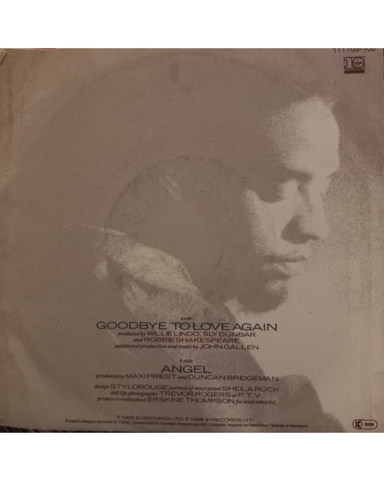 Maxi Priest - Goodbye To Love Again - 45'lik Maxi Priest - Goodbye To Love Again - 45'lik