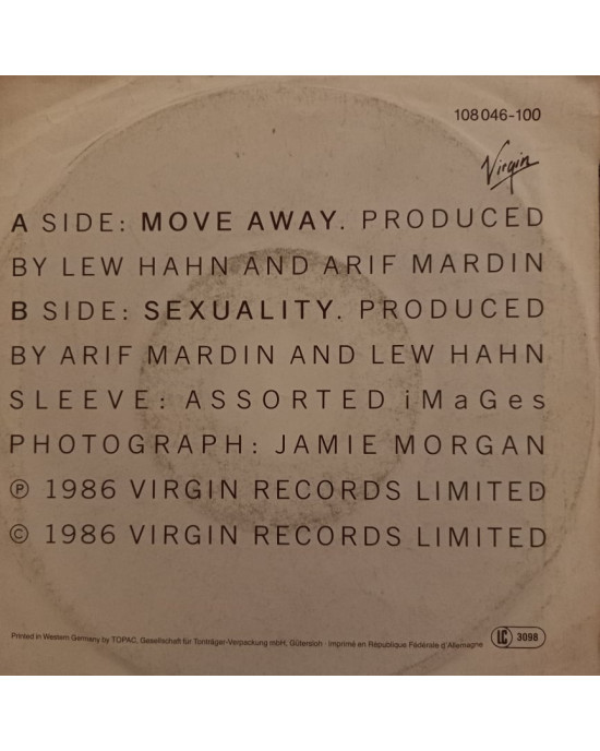 Culture Club - Move Away - 45'lik Culture Club - Move Away - 45'lik