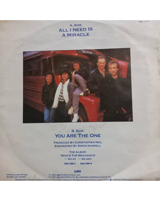 Mike & The Mechanics - All I Need Is A Miracle - 45'lik Mike & The Mechanics - All I Need Is A Miracle - 45'lik