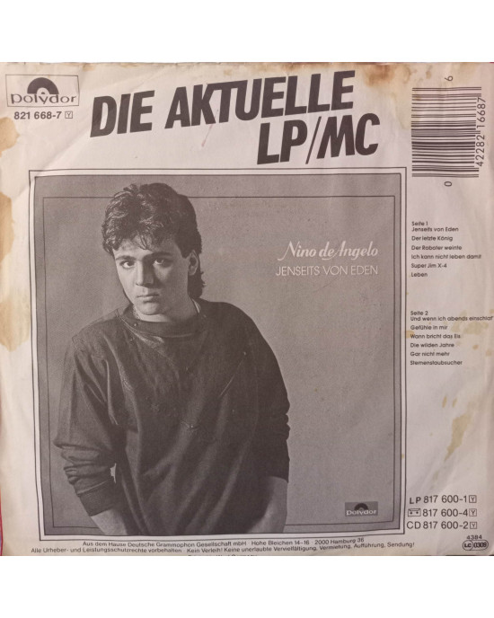 Nino De Angelo - Unchained Love - 45'lik Nino De Angelo - Unchained Love - 45'lik
