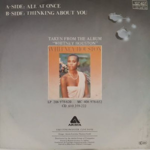Whitney Houston - All At Once - 45'lik Whitney Houston - All At Once - 45'lik