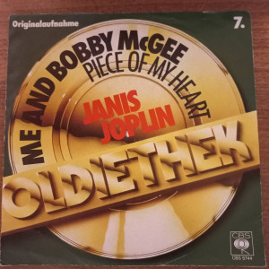 Janis Joplin - Me And Boby McGee - 45'lik