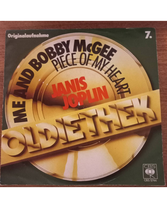 Janis Joplin - Me And Boby McGee - 45'lik Janis Joplin - Me And Boby McGee - 45'lik
