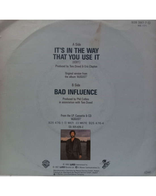 Eric Clapton - It's In The Way That You Use It - 45'lik Eric Clapton - It's In The Way That You Use It - 45'lik