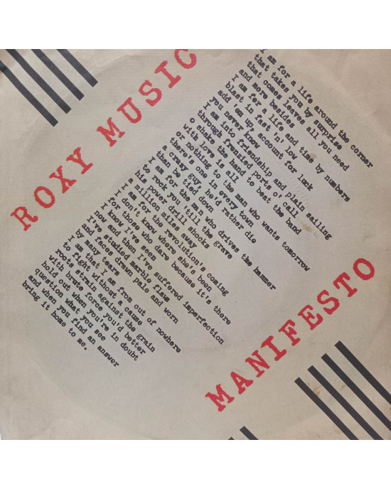 Roxy Music - Over You - 45'lik