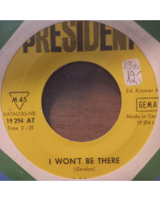 The Equals - I Won't Be There / Fire - 45'lik The Equals - I Won't Be There / Fire - 45'lik