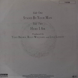 Lyle Lovett - Stand By Your Man - 45'lik Lyle Lovett - Stand By Your Man - 45'lik