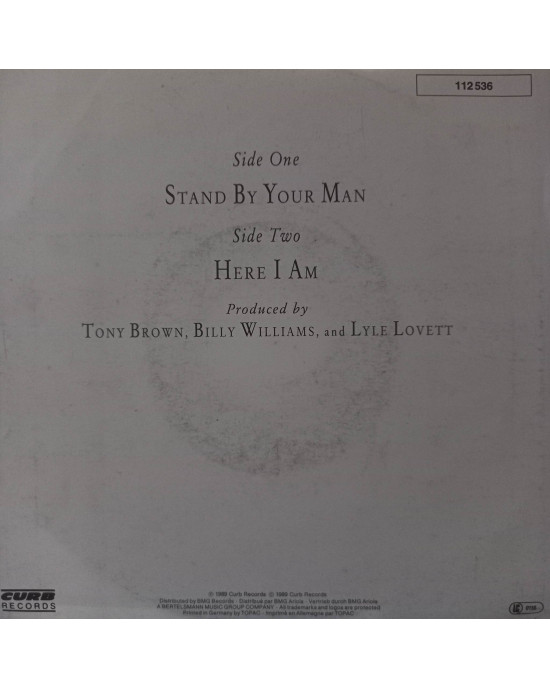 Lyle Lovett - Stand By Your Man - 45'lik Lyle Lovett - Stand By Your Man - 45'lik