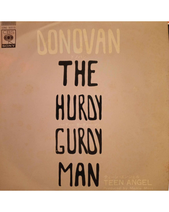 Donovan - The Hurdy Gurdy Man - 45'lik - 1968 Japonya Donovan - The Hurdy Gurdy Man - 45'lik - 1968 Japonya