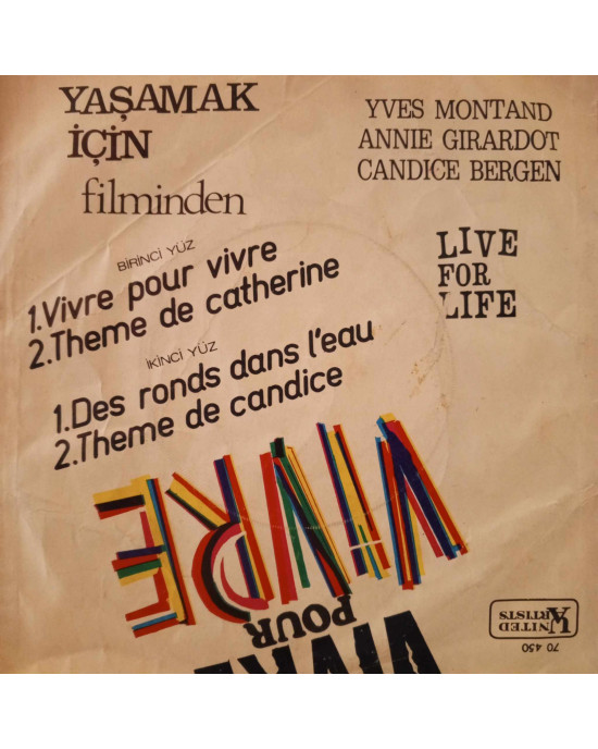 Francis Lai - Vivre Pour Vivre (Yaşamak İçin Filminden) - 45'lik Francis Lai - Vivre Pour Vivre (Yaşamak İçin Filminden) - 45'lik