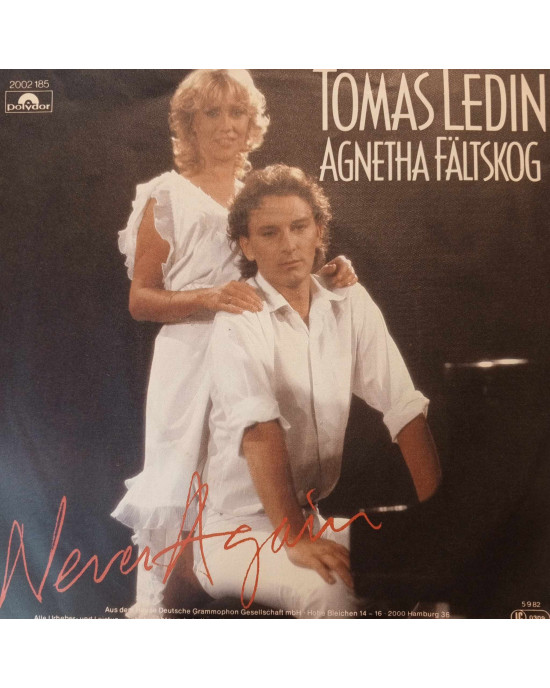 Tomas Ledin, Agnetha Fältskog - Never Again - 45'lik Tomas Ledin, Agnetha Fältskog - Never Again - 45'lik