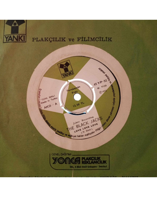 The Black Jacks - Love Love Love / Louis Fyne - 45'lik