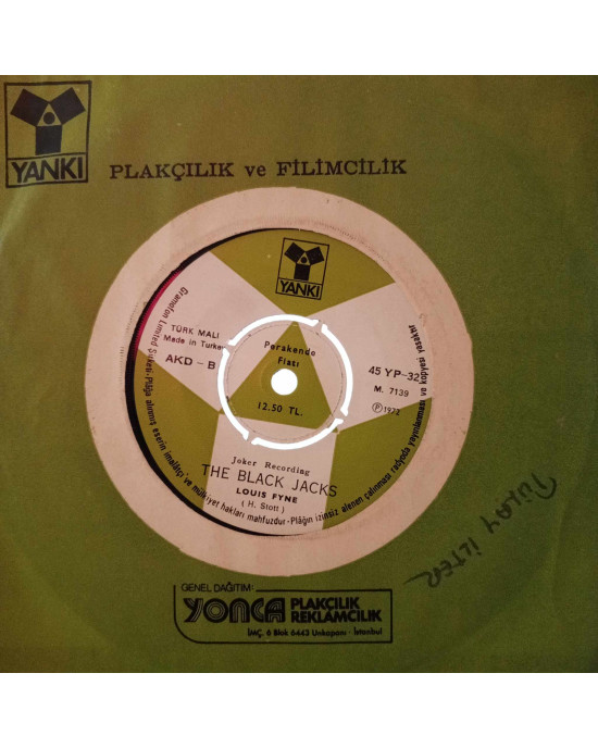 The Black Jacks - Love Love Love / Louis Fyne - 45'lik