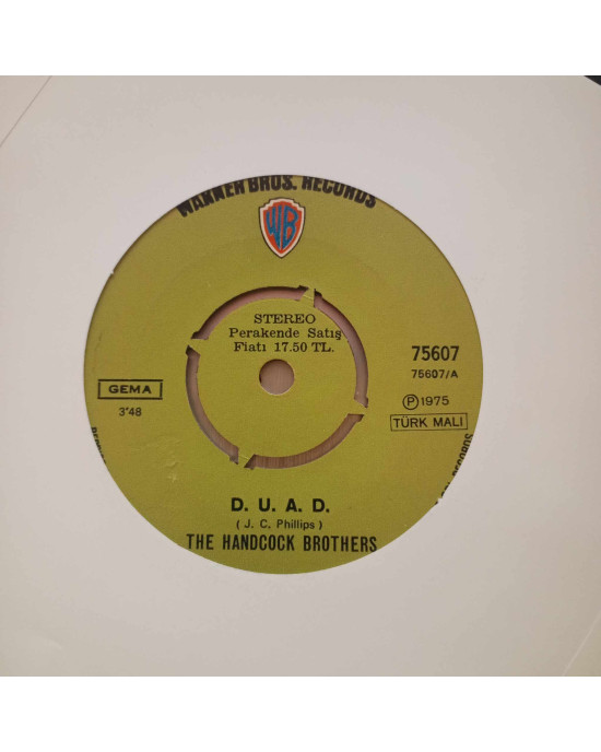 The Handcock Brothers - D.U.A.D. / Cricket In The Dark - 45'lik - 1975, Türkiye