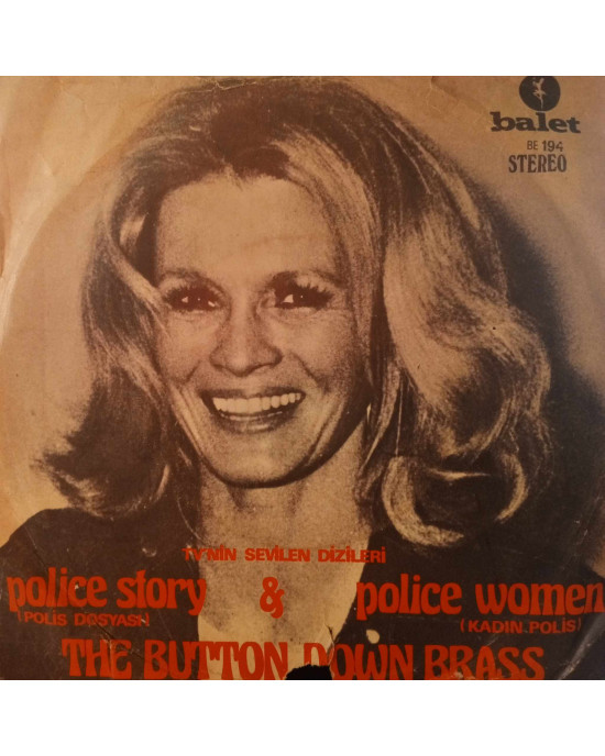 The Button Down Brass Of Ray Davies - Police Woman / Police Story - 45'lik - 1976, Türkiye The Button Down Brass Of Ray Davies - Police Woman / Police Story - 45'lik - 1976, Türkiye