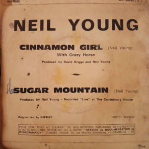 Neil Young With Crazy Horse - Cinnamon Girl / Sugar Mountain - 45'lik Neil Young With Crazy Horse - Cinnamon Girl / Sugar Mountain - 45'lik