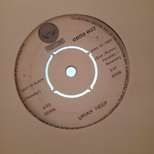 Uriah Heep - Lady In Black / Bird Of Prey - 45'lik - 1971, Türkiye
