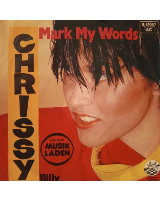Chrissy - Mark My Words - 45'lik Chrissy - Mark My Words - 45'lik
