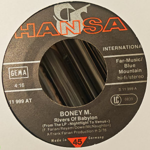 Boney M. - Rivers Of Babylon - 45'lik