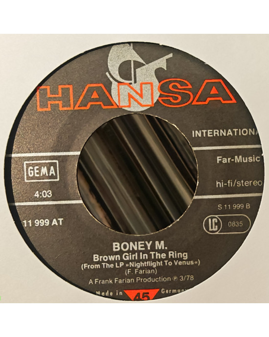 Boney M. - Rivers Of Babylon - 45'lik Boney M. - Rivers Of Babylon - 45'lik