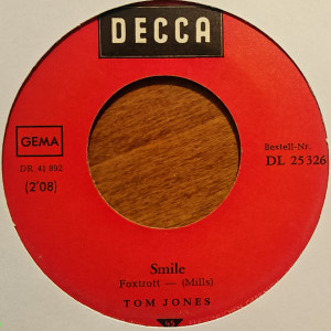 Tom Jones - Delilah / Smile - 45'lik Tom Jones - Delilah / Smile - 45'lik