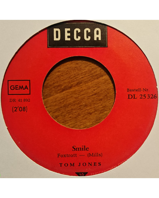 Tom Jones - Delilah / Smile - 45'lik Tom Jones - Delilah / Smile - 45'lik