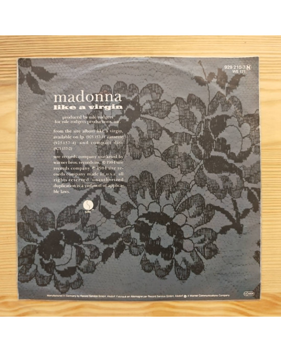 Madonna - Like A Virgin - 45'lik