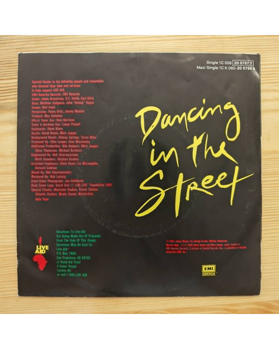 David Bowie & Mick Jagger - Dancing In The Street - 45'lik David Bowie & Mick Jagger - Dancing In The Street - 45'lik