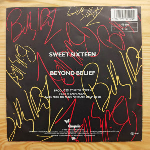 Billy Idol - Sweet Sixteen / Beyond Belief - 45'lik