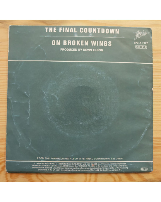 Europe - The Final Countdown / On Broken Wings - 45'lik