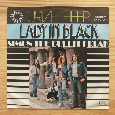 Uriah Heep - Lady In Black / Simon The Bullit Freak - 45'lik