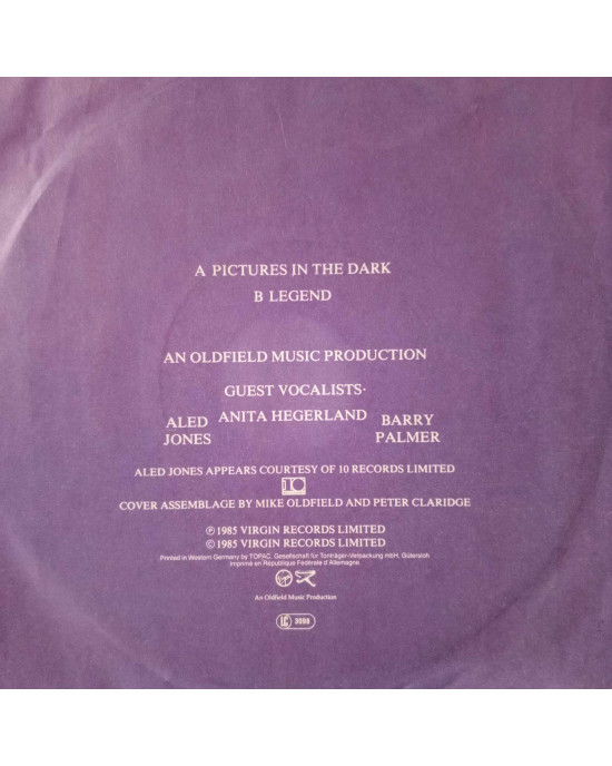 Mike Oldfield - Pictures In The Dark - 45'lik
