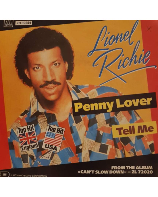 Lionel Richie - Penny Lover - 45'lik Lionel Richie - Penny Lover - 45'lik