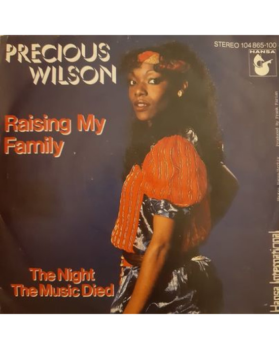 Precious Wilson – Raising My Family - 45'lik Precious Wilson – Raising My Family - 45'lik