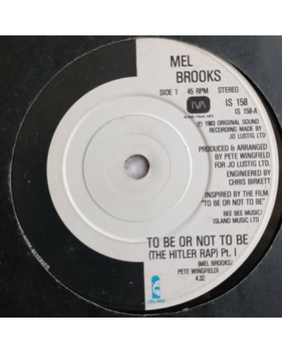 Mel Brooks – To Be Or Not To Be (The Hitler Rap) - 45'lik Mel Brooks – To Be Or Not To Be (The Hitler Rap) - 45'lik
