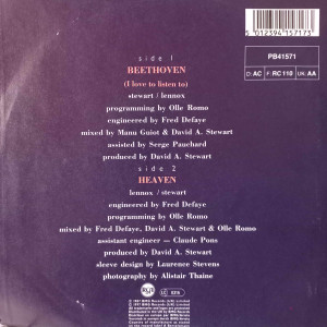 Eurythmics - Beethoven - 45'lik Eurythmics - Beethoven - 45'lik