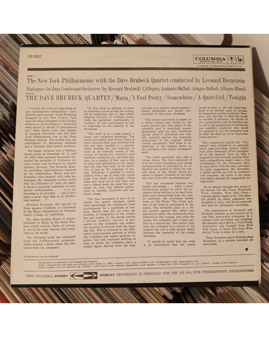 The Dave Brubeck Quartet - Music From "West Side Story" And Other Works The Dave Brubeck Quartet - Music From "West Side Story" And Other Works