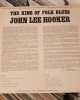 John Lee Hooker - The King Of Folk Blues John Lee Hooker - The King Of Folk Blues