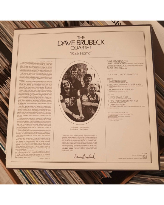 The Dave Brubeck Quartet - Back Home The Dave Brubeck Quartet - Back Home