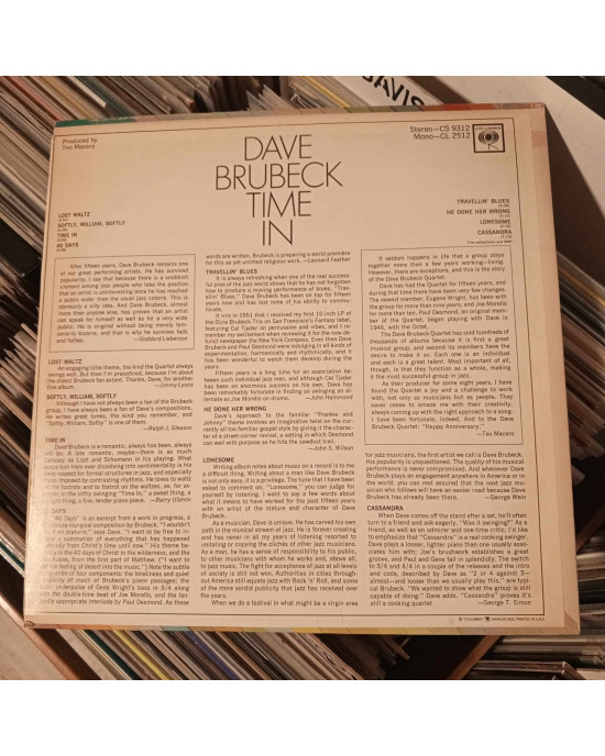Dave Brubeck - Time In Dave Brubeck - Time In