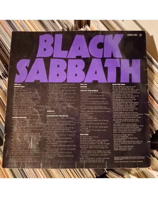 Black Sabbath - Master Of Reality - 1971, Almanya Black Sabbath - Master Of Reality - 1971, Almanya