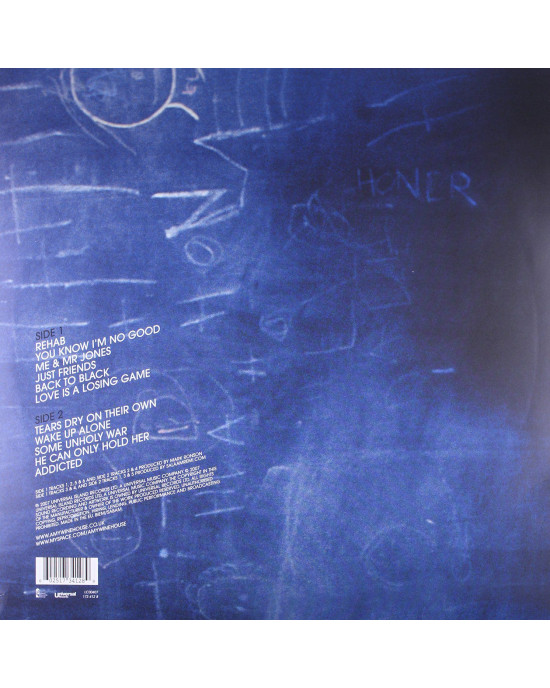 Amy Winehouse - Back To Black (Blue-Black Exclusive Vinyl) Amy Winehouse - Back To Black (Blue-Black Exclusive Vinyl)
