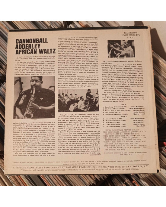Cannonball Adderley And His Orchestra - African Waltz - 1961, ABD Cannonball Adderley And His Orchestra - African Waltz - 1961, ABD