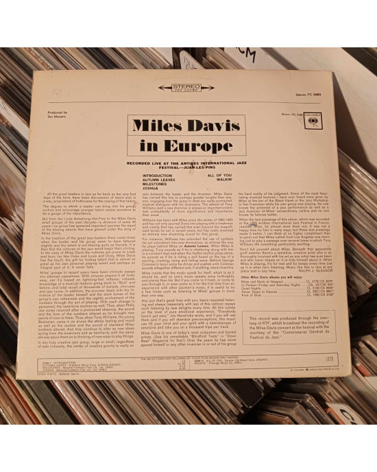 Miles Davis - Miles Davis In Europe Miles Davis - Miles Davis In Europe