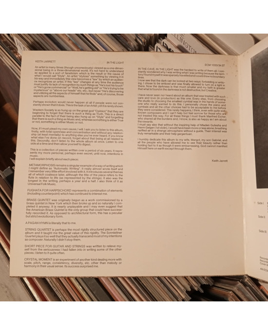 Keith Jarrett - In The Light -ECM Keith Jarrett - In The Light -ECM