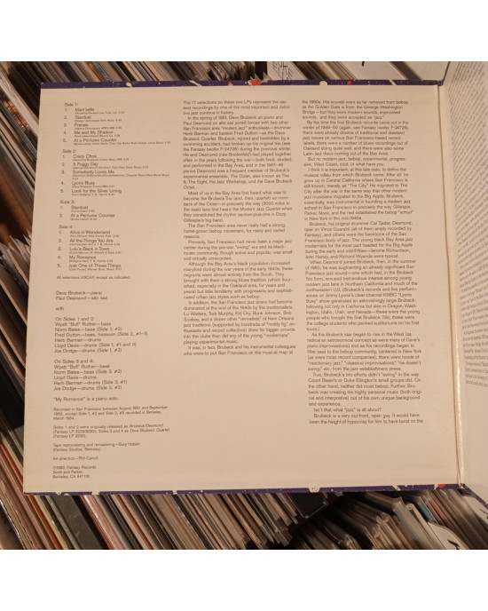 The Dave Brubeck Quartet Featuring Paul Desmond - Stardust The Dave Brubeck Quartet Featuring Paul Desmond - Stardust