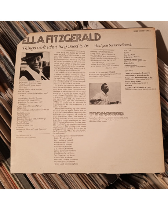 Ella Fitzgerald - Things Ain't What They Used To Be (And You Better Believe It) Ella Fitzgerald - Things Ain't What They Used To Be (And You Better Believe It)