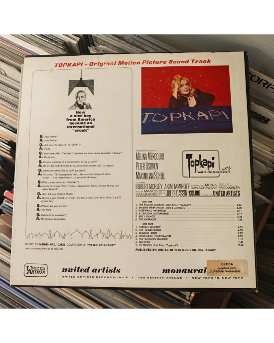 Manos Hadjidakis - Topkapi (Original Motion Picture Sound Track) Manos Hadjidakis - Topkapi (Original Motion Picture Sound Track)