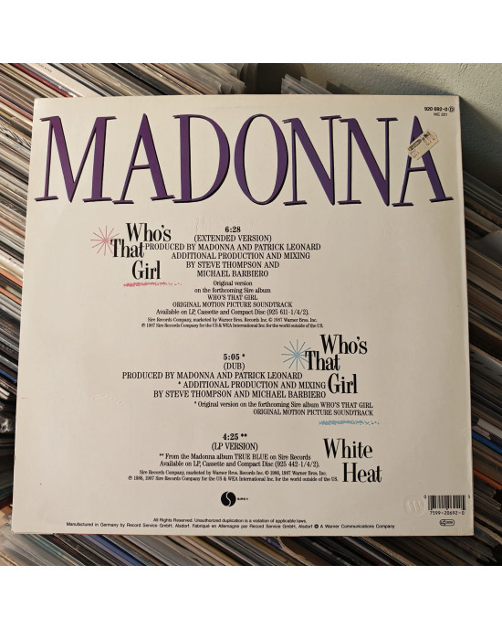 Madonna - Who's That Girl (Extended Version) - Maxi Single
