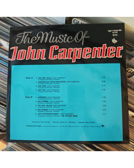 The Splash Band - The Music Of John Carpenter The Splash Band - The Music Of John Carpenter